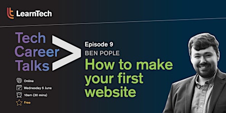 Tech Career Talks: How to make your first website!