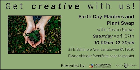 Earth Day Planters and Plant Swap