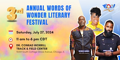 Imagem principal do evento 3rd  Annual Words of Wonder Literary Festival