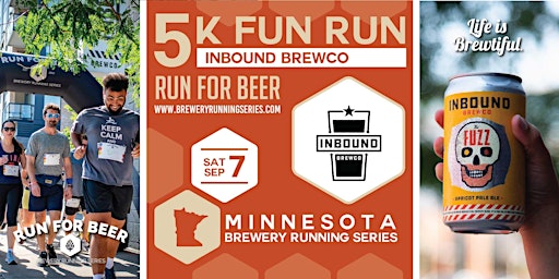 Imagen principal de 5k Beer Run x Inbound BrewCo | 2024 MN Brewery Running Series