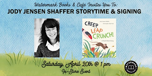 Hauptbild für Watermark Books & Cafe Invities You to Jody Jensen Shaffer Storytime