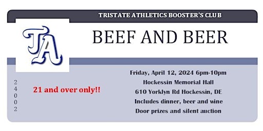 Tristate Athletics Beef and Beer primary image