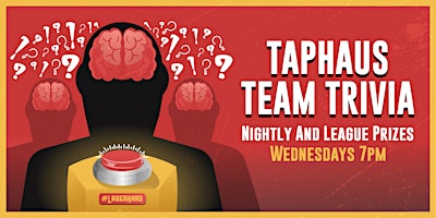 Imagem principal do evento Taphaus Team Trivia