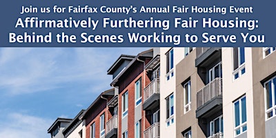 Primaire afbeelding van Fairfax County's Annual Fair Housing Event