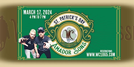 Image principale de St. Patrick's Day featuring the Amador Sons