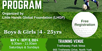 Primaire afbeelding van Youth Soccer Program (Boys & Girls 4yrs - 25yrs)