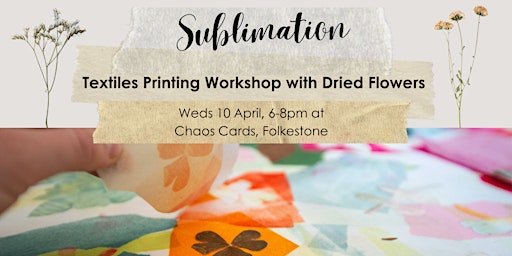 Imagem principal de Sublimation Textiles Printing Workshop with Dried Flowers
