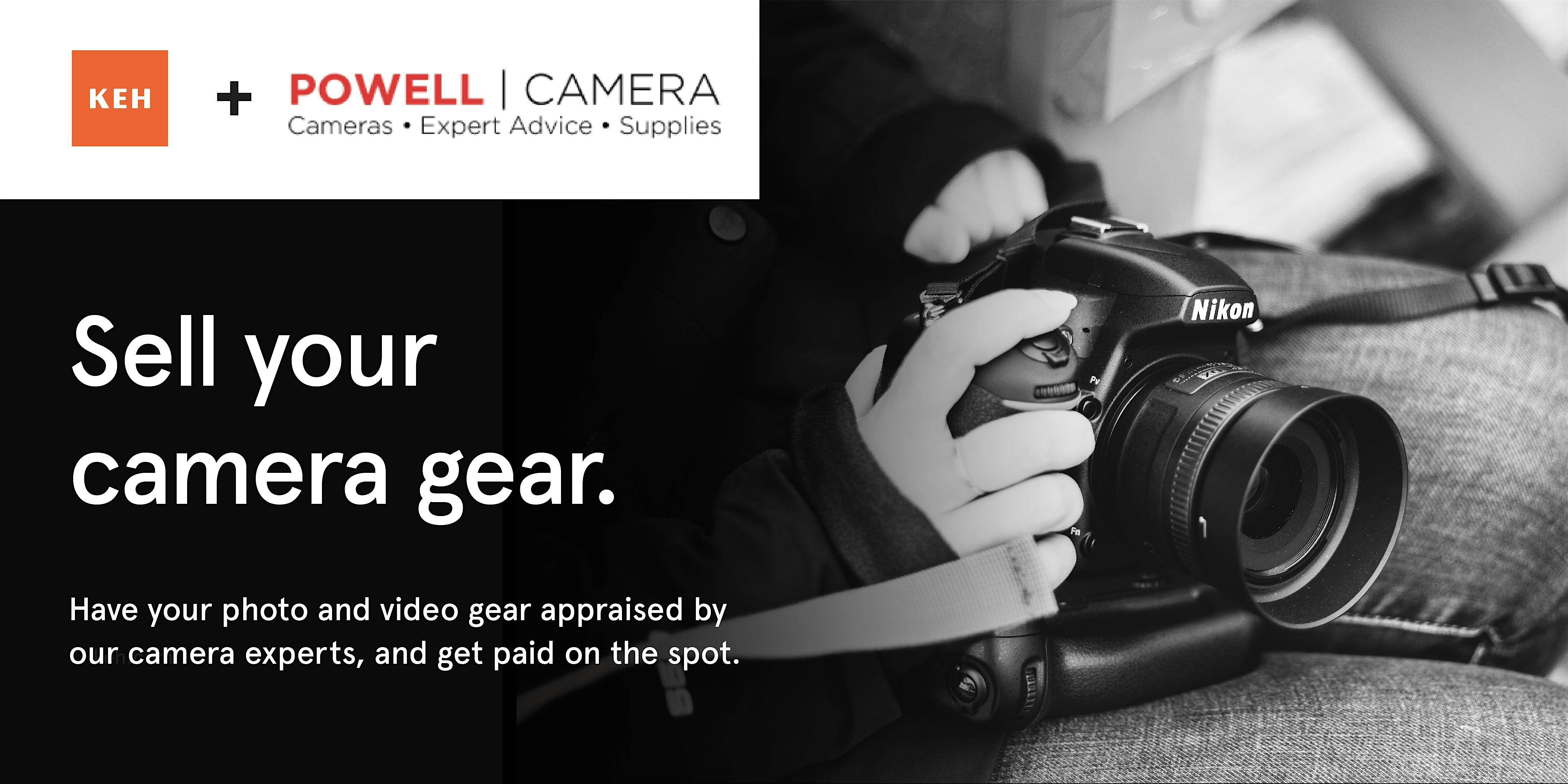 Sell your camera gear (free event) at Powell Camera Shop