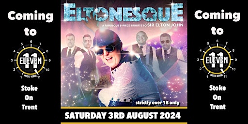 Imagem principal do evento Eltonesque live at Eleven Stoke on Trent