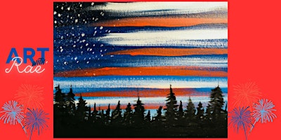 Imagen principal de Stars, Stripes, and Strokes: A Fourth of July Flag Painting Bash