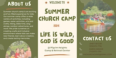 Summer Church Camp: Life is Wild, God is Good (12-18 year olds) primary image