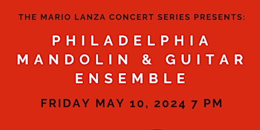 Imagem principal do evento Philadelphia Mandolin & Guitar Ensemble