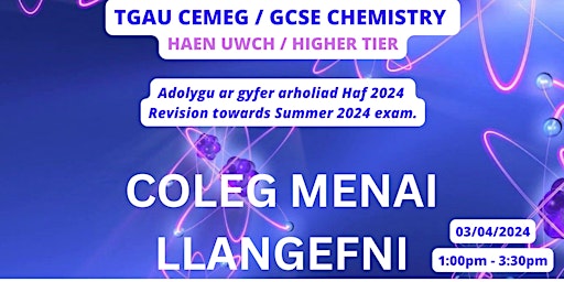 Imagen principal de Adolygu TGAU Cemeg  UWCH - Chemistry HIGHER GCSE Revision