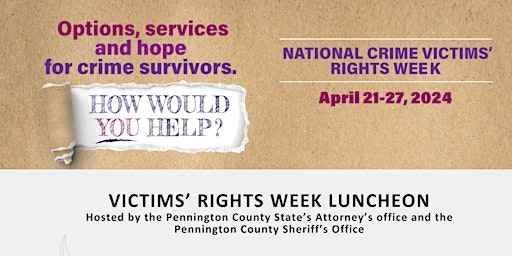 Imagem principal do evento Victims' Rights Week Luncheon