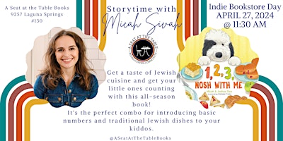 Primaire afbeelding van Micah Siva Storytime and Cookbook Launch for Indie Bookstore Day