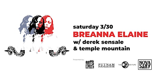 Imagem principal do evento Breanna Elaine w/ Derek Sensale & Temple Mountain