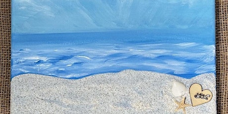 Beachscape Paint Class with Sand by Alexis