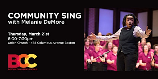 Imagen principal de Community Sing with Melanie DeMore and Boston Children’s Chorus