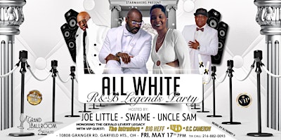 Primaire afbeelding van ALL WHITE R&B LEGENDS PARTY
