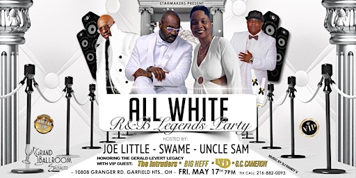 Primaire afbeelding van ALL WHITE R&B LEGENDS PARTY