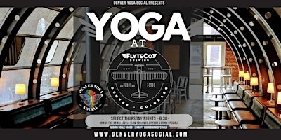 Yoga at Flyte Co Brewing on 38th Ave in the Highlands primary image