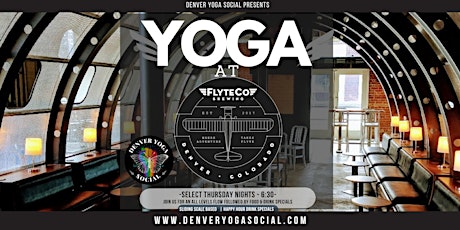 Yoga at Flyte Co Brewing on 38th Ave in the Highlands