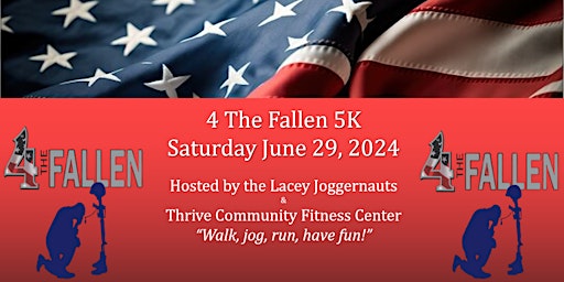 Imagem principal de 4 The Fallen 5K Fun Run & Walk 2024