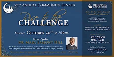 27th Annual CommUnity Dinner: RISE to the Challenge primary image