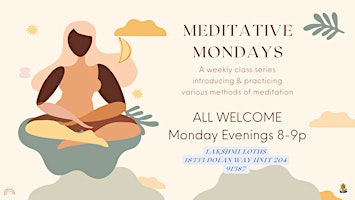 Meditative Mondays primary image