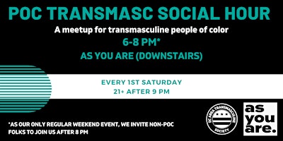 Immagine principale di POC Transmasculine  Social Hour (DC) 