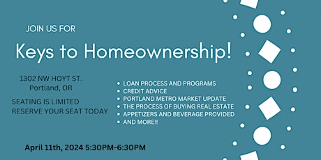 Keys to homeownership!