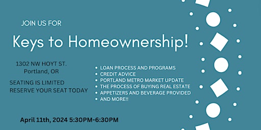 Imagen principal de Keys to homeownership!