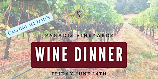 Fathers Day Wine Dinner