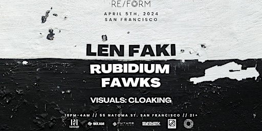 Imagen principal de REFORM  w/ Len Faki