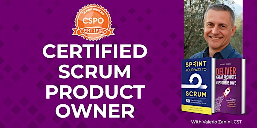 Certified Scrum Product Owner CSPO class  (May 30-31-June1) primary image