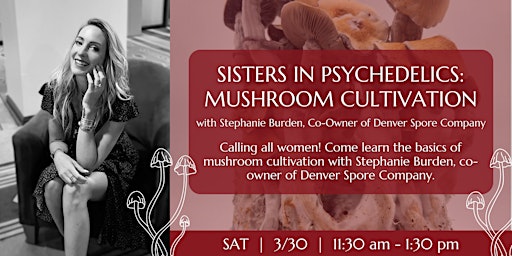 Sisters in Psychedelics: Denver Spore Event with Stephanie Burden primary image