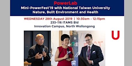Mini-PowerFest’19 with National Taiwan University | Nature, Built Environment and Health primary image