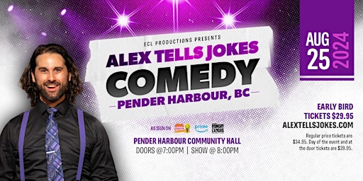 Imagem principal do evento ECL Productions Presents Alex Mackenzie Live! in Pender Harbour