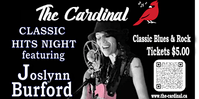 Primaire afbeelding van Cardinal Classic Hits Night  : Joslynn Burford