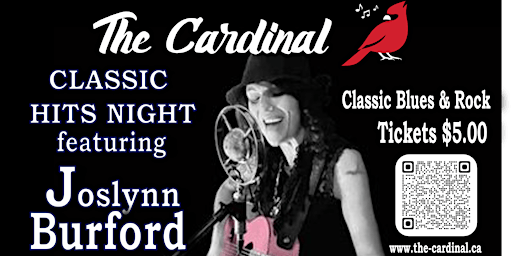 Primaire afbeelding van Cardinal Classic Hits Night  : Joslynn Burford