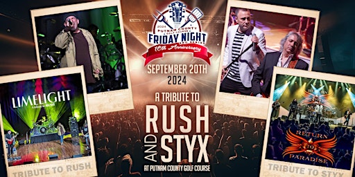Imagem principal do evento Limelight - Tribute to Rush and Return to Paradise - Tribute to Styx