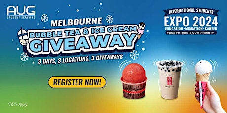 [AUG Melbourne] Bubble Tea and Ice Cream Giveaway primary image