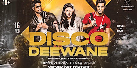 Immagine principale di Disco Deewane  Sydney's Biggest Bollywood Night 