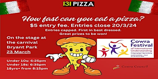 Festival of International Understanding Pizza Eating Competition primary image
