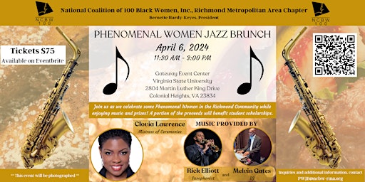 Imagem principal do evento 2024 Phenomenal Women Jazz Brunch