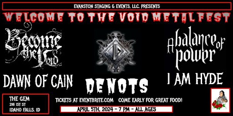 Welcome To The Void Metal Fest primary image