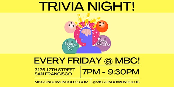 Trivia Night at Mission Bowling Club