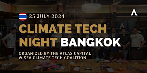 Image principale de Climate Tech Night - Bangkok