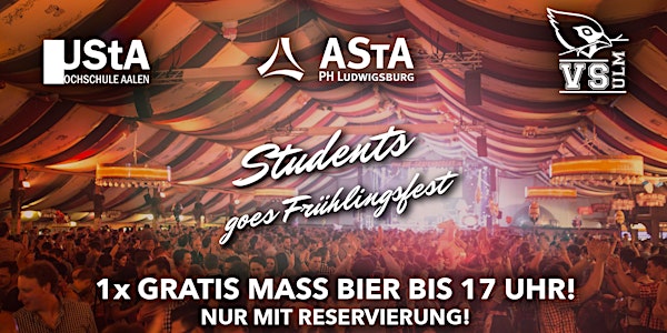 PH Ludwigsburg, THU & UStA Aalen goes Frühlingsfest - So. 05.05 @ Wasenwirt