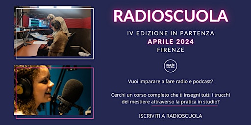 Primaire afbeelding van Corso di RADIO e PODCAST con Radioscuola: IV edizione in partenza a aprile!